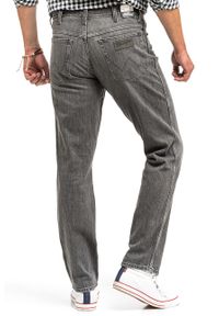 Wrangler - WRANGLER TEXAS MĘSKIE SPODNIE JEANSOWE DUSTY GRANITE W121P416N 112126173. Okazja: na spotkanie biznesowe. Styl: biznesowy, elegancki #4
