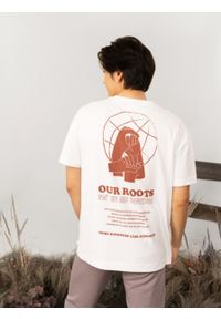 outhorn - T-shirt z nadrukiem męski. Okazja: na co dzień. Materiał: bawełna, jersey. Wzór: nadruk. Styl: casual #5