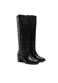 Lauren Ralph Lauren Kozaki 802937812001 Czarny. Kolor: czarny. Materiał: skóra
