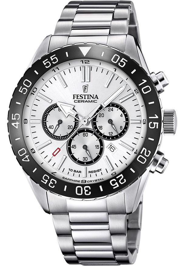 Zegarek Festina Zegarek męski Festina F20575-1 srebrny. Kolor: srebrny