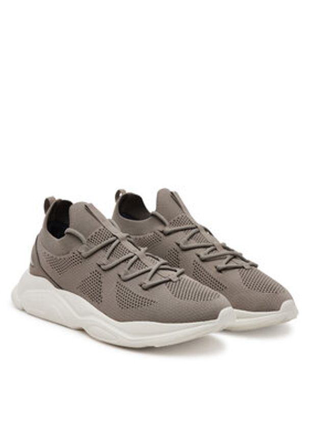 Hugo - HUGO Sneakersy Leon 50541684 Beżowy. Kolor: beżowy. Materiał: materiał