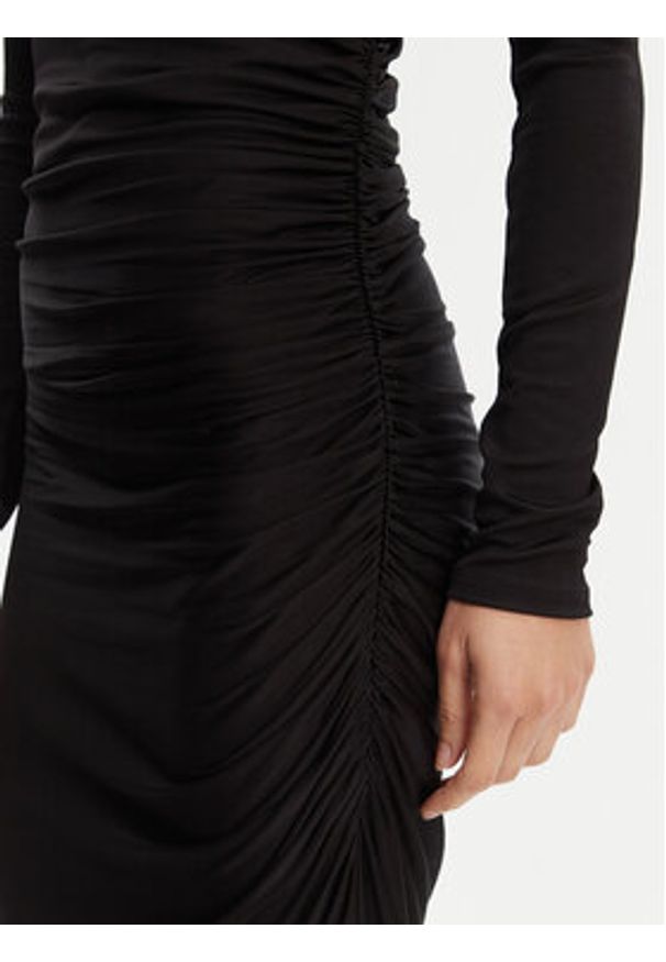 Armani Exchange Sukienka codzienna XW000364 AF12979 UC001 Czarny Slim Fit. Okazja: na co dzień. Kolor: czarny. Materiał: wiskoza. Typ sukienki: proste. Styl: casual