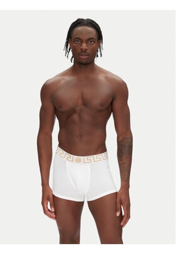 VERSACE - Versace Komplet 3 par bokserek AU10326 Biały. Kolor: biały. Materiał: bawełna