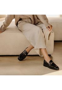 Marco Shoes Loafersy nabłyszczane czarne. Kolor: czarny #8