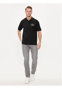 Jack & Jones - Jack&Jones Polo Forest 12248621 Czarny Standard Fit. Typ kołnierza: polo. Kolor: czarny. Materiał: bawełna, syntetyk #6