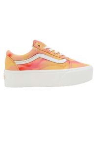 Buty Vans Stackform damskie różowe. Kolor: różowy. Obcas: na platformie. Styl: elegancki #1