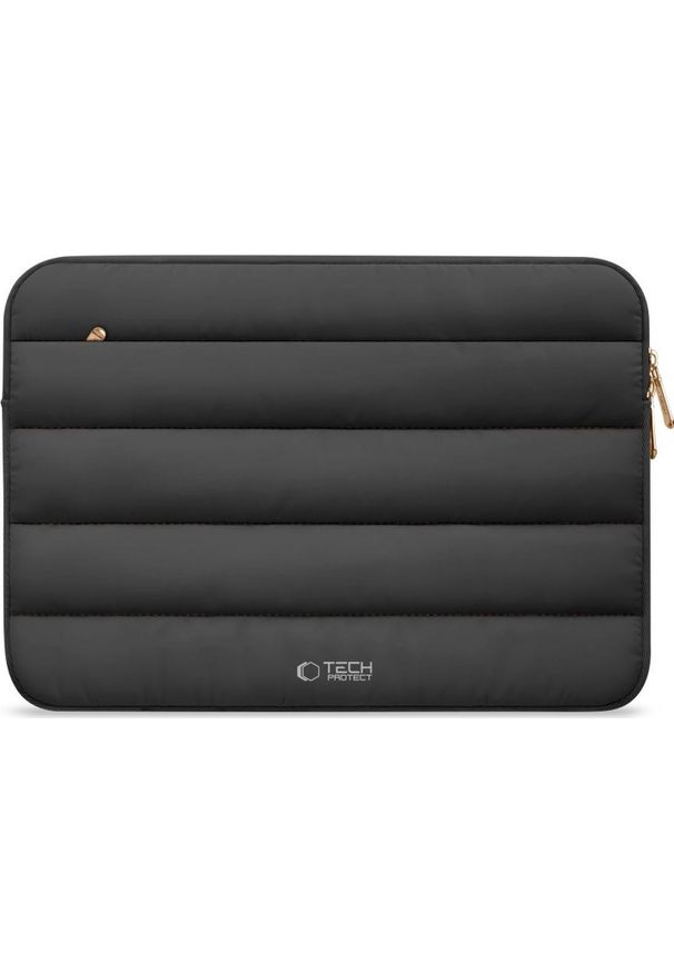 TECH-PROTECT - Etui Tech-Protect Fluffy Laptop 13-14 czarny. Kolor: czarny. Materiał: materiał. Styl: elegancki, casual