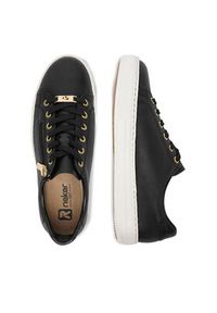 Rieker Sneakersy L59L1-01 Czarny. Kolor: czarny. Materiał: skóra, syntetyk #8