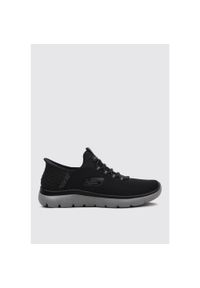 skechers - Buty sportowe Sneakersy męskie, Slip-Ins Summits - High Range. Kolor: czarny. Sport: turystyka piesza