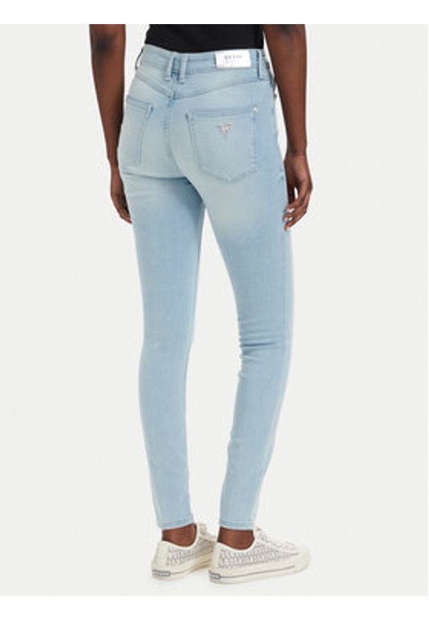 Guess Jeansy W6GA46 D0688 Niebieski Skinny Fit. Kolor: niebieski