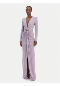 Elisabetta Franchi Sukienka wieczorowa AB-R29-61E2-V850 Fioletowy Regular Fit. Kolor: fioletowy. Materiał: syntetyk. Styl: wizytowy #1
