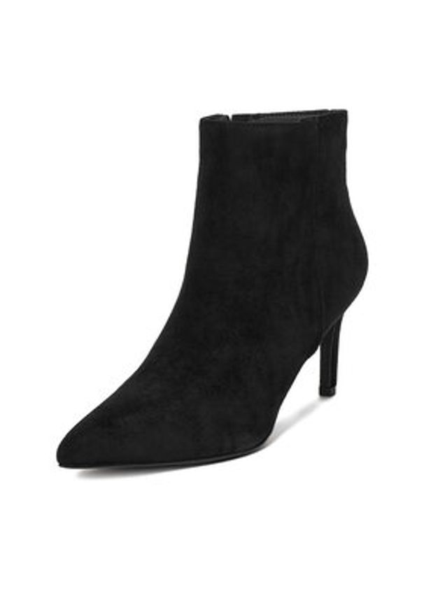 Jenny - JENNY Botki CEO-R25AW09002-B Czarny. Kolor: czarny. Materiał: materiał
