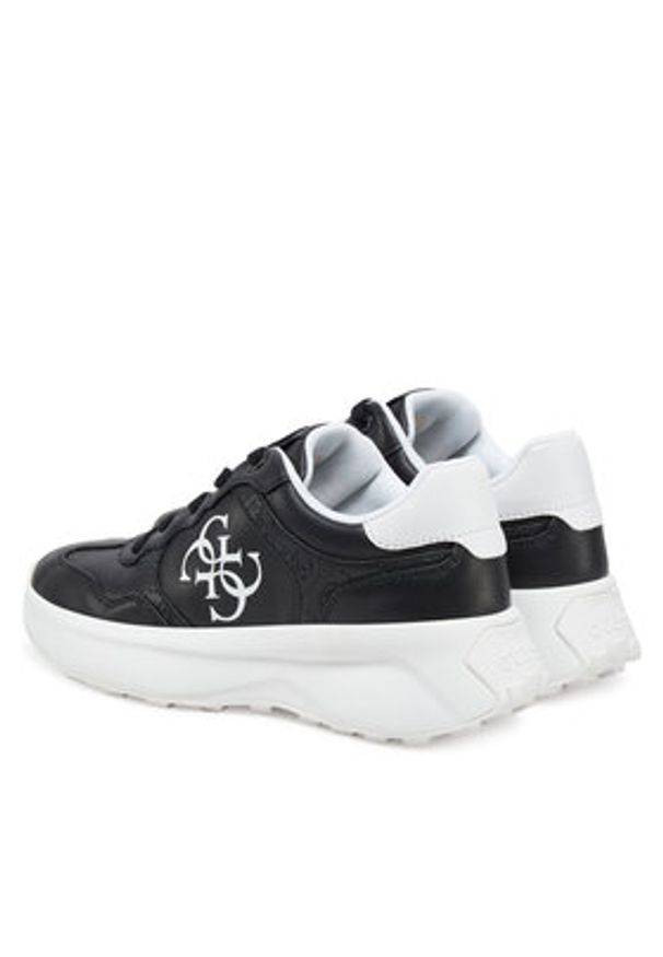 Guess Sneakersy FLPLUC ELE12 Czarny. Kolor: czarny. Materiał: skóra
