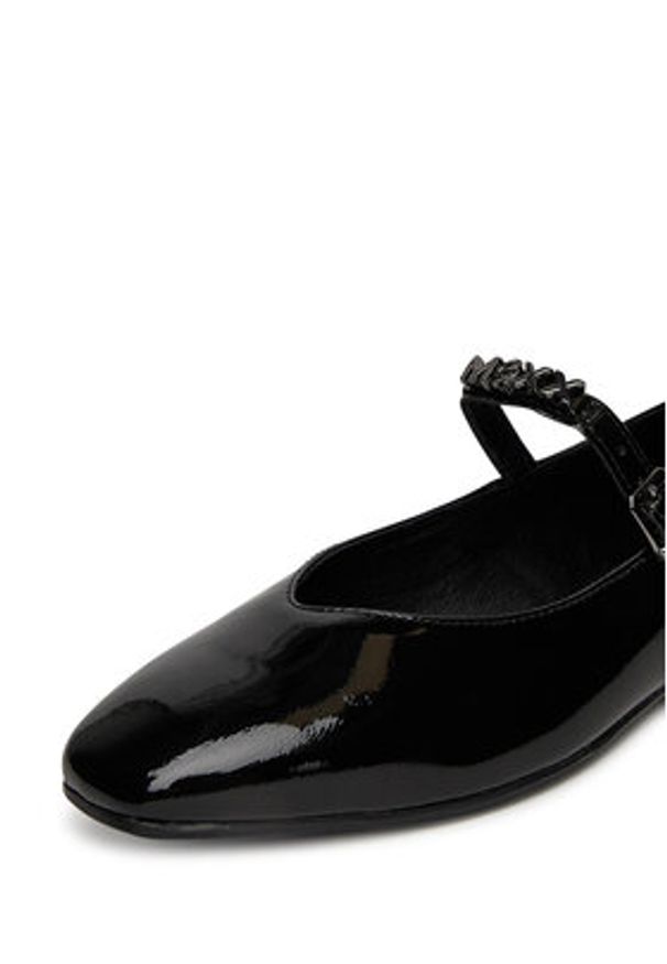 MEXX Baleriny MX/015C-RST Czarny. Kolor: czarny. Materiał: skóra