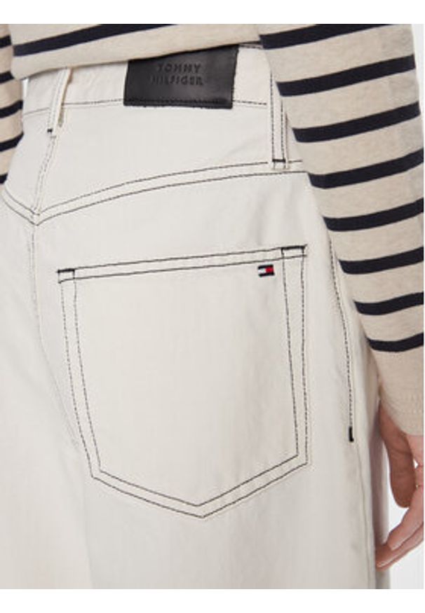 TOMMY HILFIGER - Tommy Hilfiger Jeansy WW0WW40643 Écru Slouchy Fit. Kolor: kremowy