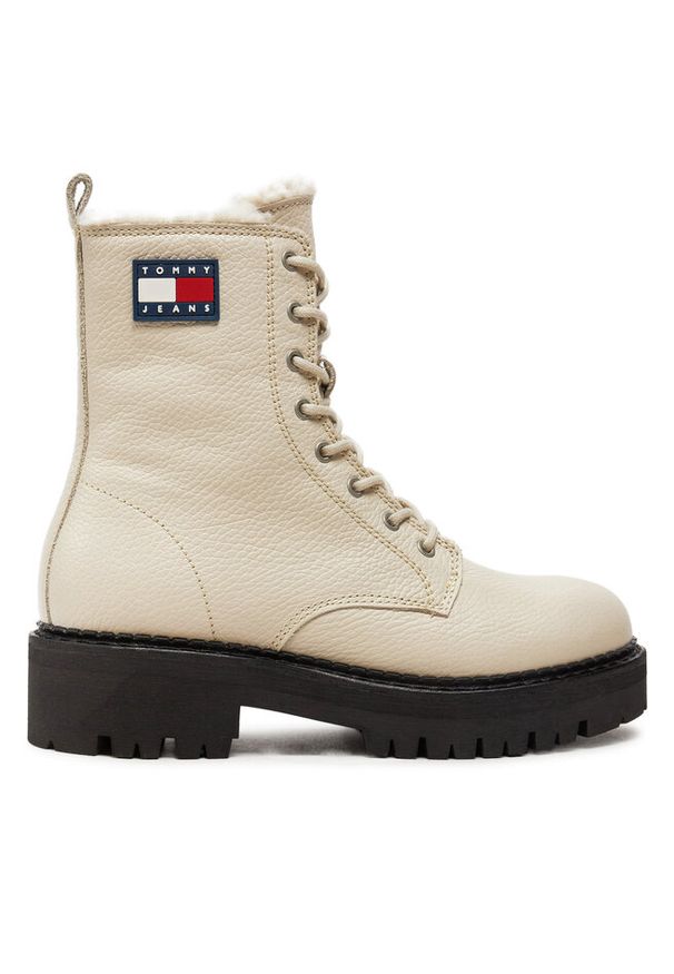 Trzewiki Tommy Jeans. Kolor: beżowy