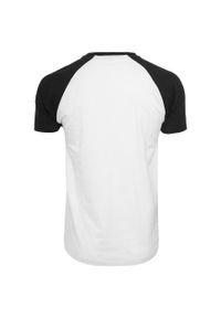 BUILD YOUR BRAND - Kontrastowa Koszulka Raglan Unisex Dla Dorosłych. Kolor: biały, wielokolorowy, czarny. Długość rękawa: raglanowy rękaw