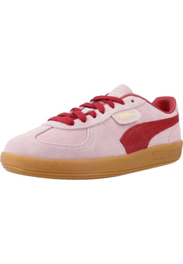 Tenisówki Puma Model Palermo Kolor Rose. Kolor: fioletowy, różowy, wielokolorowy, czerwony. Materiał: tkanina