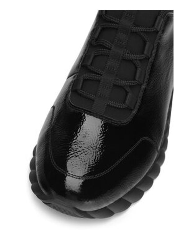 Remonte Półbuty D5977-00 Czarny. Kolor: czarny. Materiał: skóra, lakier