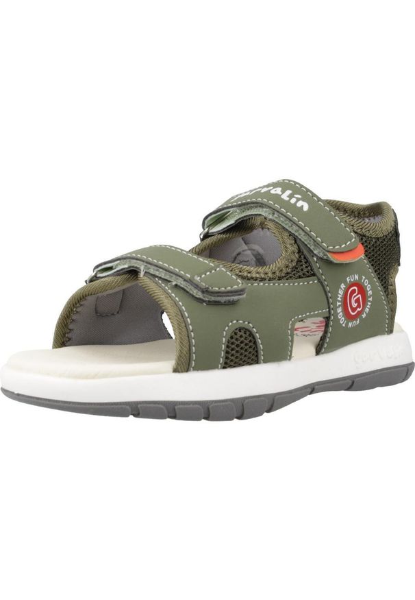 Garvalin - Sandały GARVALIN 242817G Zielony. Kolor: zielony. Materiał: tkanina