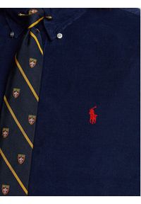 Polo Ralph Lauren Koszula 710818761011 Granatowy Slim Fit. Typ kołnierza: polo. Kolor: niebieski. Materiał: bawełna #4