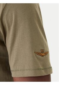 Aeronautica Militare T-Shirt 261TS2538UJ00727 Zielony Regular Fit. Kolor: zielony. Materiał: bawełna #3