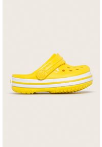 Crocs - Klapki dziecięce. Nosek buta: okrągły. Kolor: żółty. Materiał: syntetyk, materiał, guma #1
