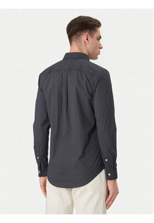 TOMMY HILFIGER - Tommy Hilfiger Koszula MW0MW42460 Granatowy Slim Fit. Kolor: niebieski. Materiał: bawełna