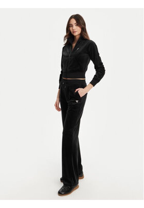 Guess Bluza V3BQ22 K0232 Czarny Regular Fit. Kolor: czarny. Materiał: syntetyk