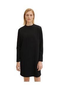Tom Tailor Sukienka codzienna 1034555 Czarny Regular Fit. Okazja: na co dzień. Kolor: czarny. Materiał: syntetyk. Typ sukienki: proste. Styl: casual