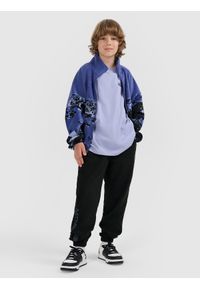4f - 4F Spodnie polarowe chłopięce - czarne 128 (7-8 lat). Okazja: na co dzień. Kolor: czarny. Materiał: polar. Sezon: lato. Styl: casual #1