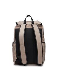 TOMMY HILFIGER - Tommy Hilfiger Plecak Th Lux Nylon Flap Backpack AM0AM11817 Beżowy. Kolor: beżowy. Materiał: materiał #5
