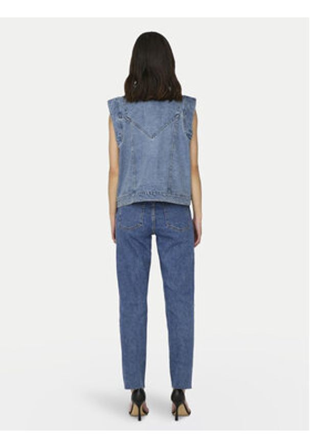 only - ONLY Kamizelka Kennedy 15278041 Niebieski Regular Fit. Kolor: niebieski. Materiał: bawełna