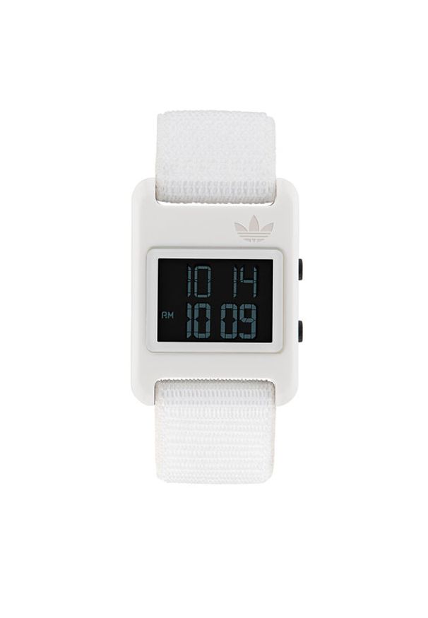adidas Originals Zegarek Retro Pop Digital Watch AOST23064 Biały. Kolor: biały. Styl: retro