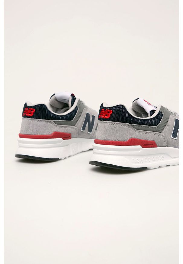 New Balance - Buty CM997HCJ. Nosek buta: okrągły. Zapięcie: sznurówki. Kolor: szary. Materiał: guma