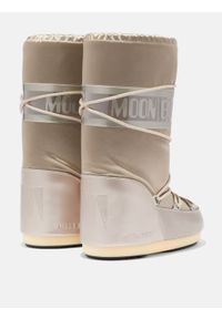 Moon Boot ICON GLANCE PLATINUM SATIN BOOTS Śniegowce damskie. Kolor: szary