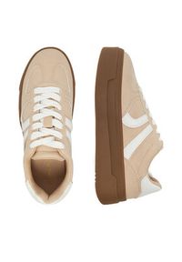 DeeZee Sneakersy AM2518 Beżowy. Kolor: beżowy. Materiał: skóra #6