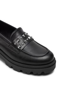 TwinSet - TWINSET Loafersy Mocassino 242GCJ024 Czarny. Kolor: czarny. Materiał: skóra #5
