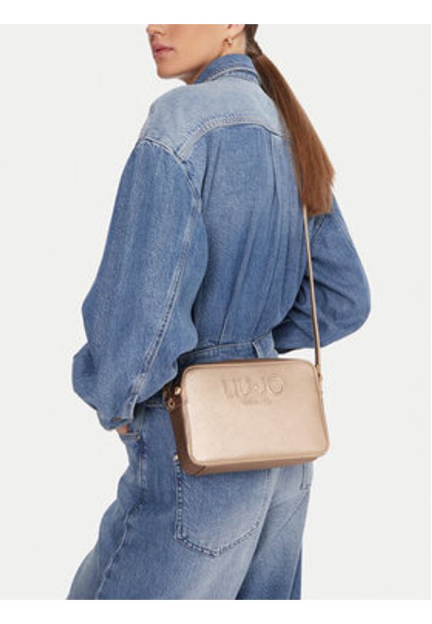 Liu Jo Torebka Halona AF5153 E0087 Złoty. Kolor: złoty. Materiał: skórzane