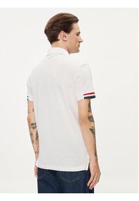 Geox Polo M4510L T2649 F1492 Biały Regular Fit. Typ kołnierza: polo. Kolor: biały. Materiał: bawełna #5
