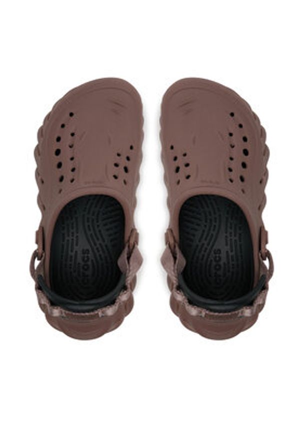 Crocs Klapki Echo Clog 207937 Brązowy. Kolor: brązowy