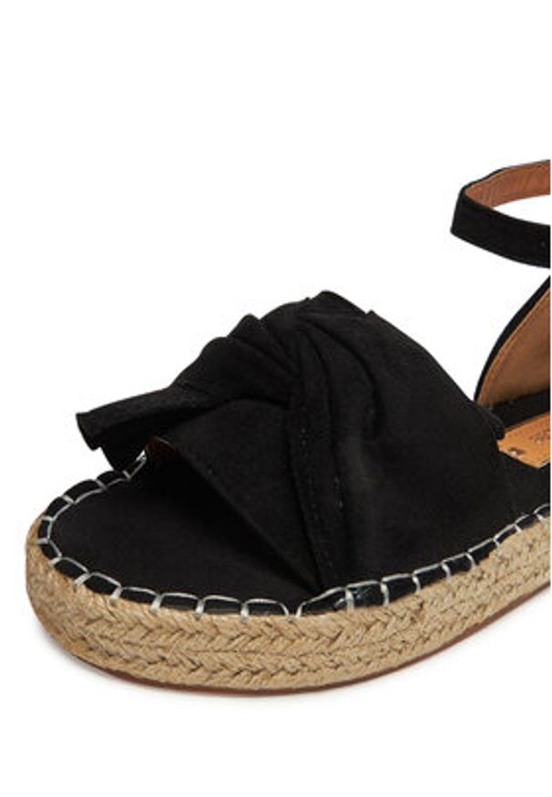 DeeZee Espadryle 8-807-1 Czarny. Kolor: czarny. Materiał: materiał