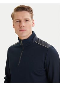 Bugatti Sweter 8550-15123E Granatowy Regular Fit. Kolor: niebieski. Materiał: wiskoza #5