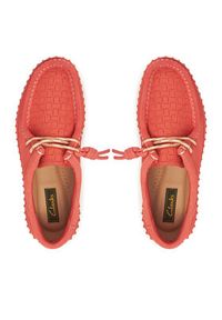 Clarks Półbuty Torhill Bee 26181187 Koralowy. Kolor: pomarańczowy. Materiał: skóra #3