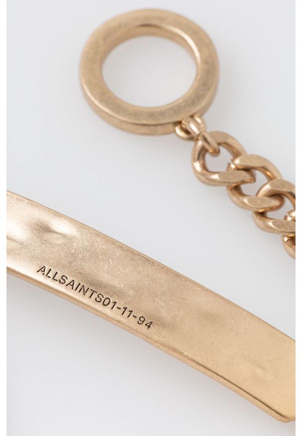 AllSaints bransoletka damska. Kolor: złoty