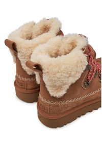 Ugg Śniegowce W Classic Alpine Lace Up 1158271 Brązowy. Kolor: brązowy. Materiał: skóra