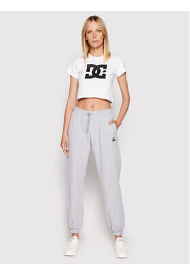 DC Shoes T-Shirt Star ADJZT03035 Biały Regular Fit. Kolor: biały. Materiał: bawełna