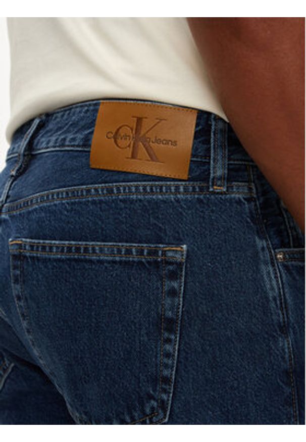 Calvin Klein Jeans Jeansy J30J325967 Granatowy Straight Fit. Kolor: niebieski