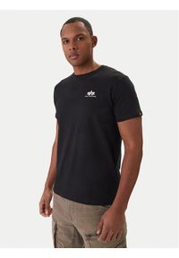 Alpha Industries T-Shirt Basic 188505 Czarny Regular Fit. Kolor: czarny. Materiał: bawełna #1