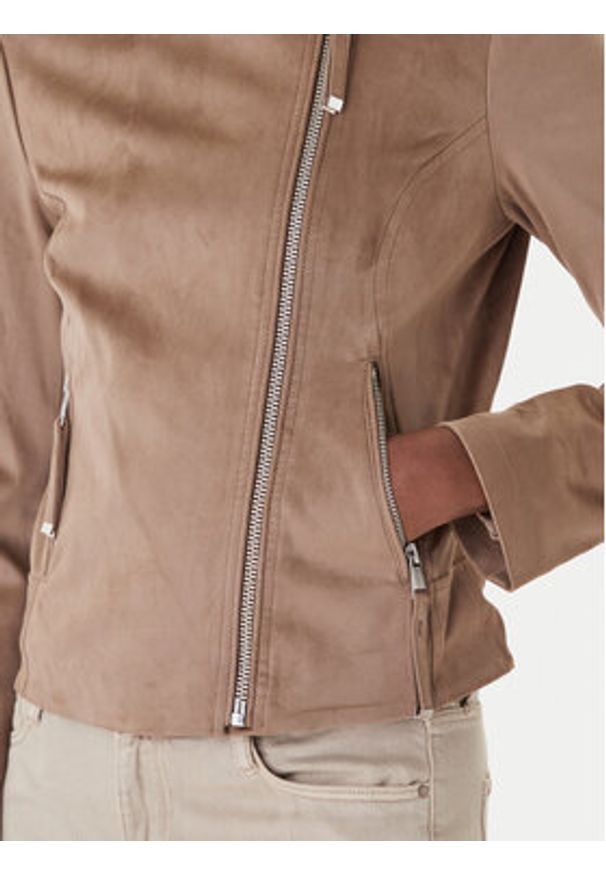 Guess Kurtka przejściowa W6GL10 W1968 Brązowy Regular Fit. Kolor: brązowy. Materiał: syntetyk